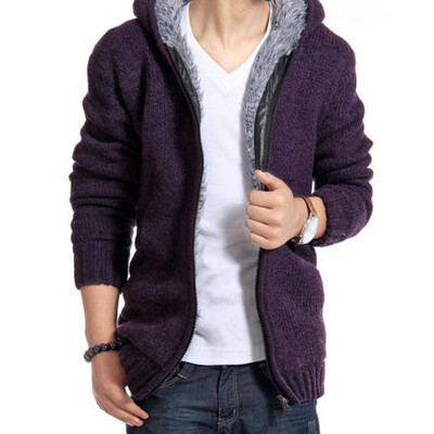 

Mens Winter Warm Thickening Hooded Coats Zip Up Sweater Jackects Outwear Coats