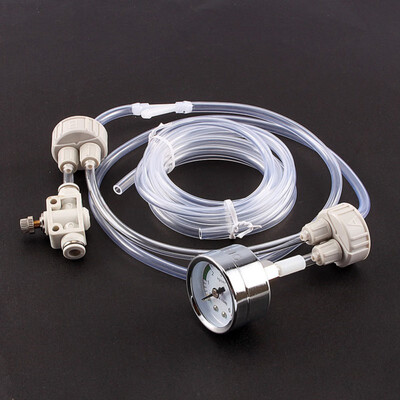 

1Set White DIY Aquarium Planted Tank CO2 System Pro Tube Valve Guage Bottle Cap Kit