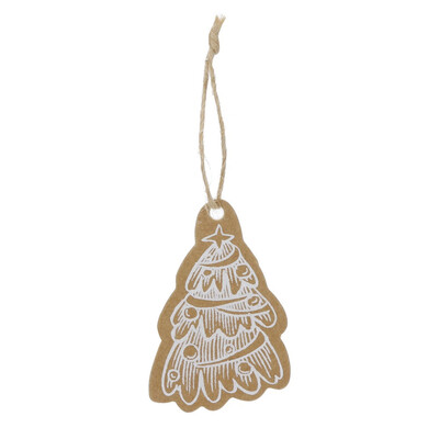 

〖Follure〗Merry Christmas Craft Paper Gift Tags Label Hanging Cards Xmas Printing 50PCS