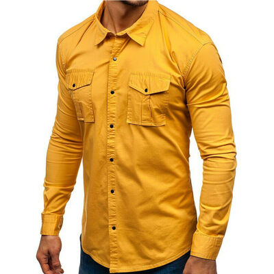 

New Luxury Shirts Mens Casual Formal Slim Fit Shirt Top  L XL XXL XXXL