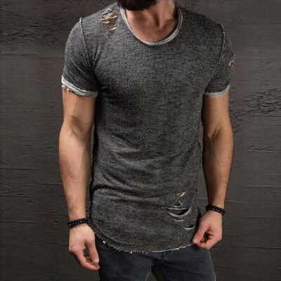 

SUNSIOM Mens Summer Solid Color T Shirt Tops Casual Loose Crew Neck Short Sleeve Tee