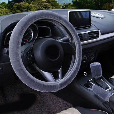 

3pcs Steering wheel cover Set Hand Brake Interior Decorative Accessory