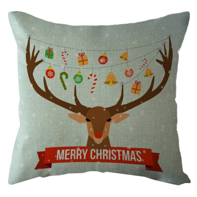 

Tailored Christmas Home Decor Office Sofa Cushion Square Throw Pillow Festive Pillowcase