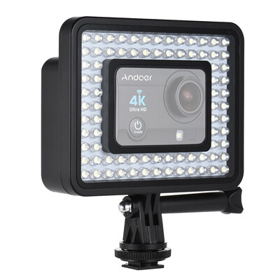 

Andoer Action Camera LED Ring Light Dimmable 80pcs Bead for GoPro Hero 433 SJCam Sports Camcorder