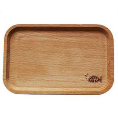 

Wooden Rectangular Tea Snack Desserts Fruit Bread Dish Food Serving Tray Plate Decorative