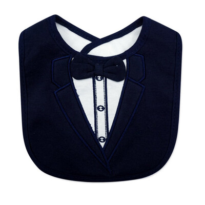 

Baby Boy Girl Bibs Toddler Infant Tuxedo Costume Bibs Saliva Towel Feeding Waterproof Burp Cloths