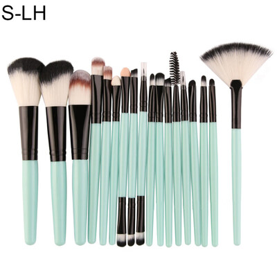 

18Pcs Makeup Brush Set Plastic Handle Eyelash Eyebrow Eyeliner Cosmetic Tool
