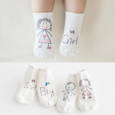 

1 Pair Kids Infant Boys Girls Toddler Baby Ankle Socks Cute Cartoon Anti Slip Cotton Socks