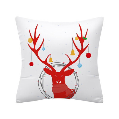 

Siaonvr Christmas Pillow Case Glitter Polyester Sofa Throw Cushion Cover Home Decor