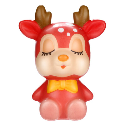 

Siaonvr Squishies Kawaii Christmas Deer Slow Rising Cream Scented Stress Relief Toys