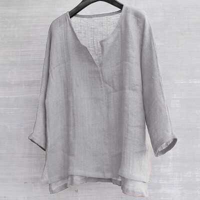 

Toponeto Mens Brief Breathable Comfy Solid Color Long Sleeve Loose Casual T shirt Blouse