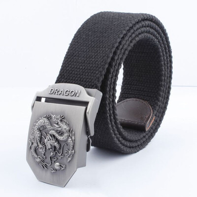 

Chinese style Men Belt Automatic buckle men casual dragon Belt Men thickening Canvas Belt Outdoor Men tidal current cowboys Belt