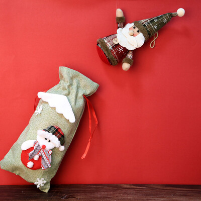 

〖Follure〗Christmas snowman Candy Bag Elf Elk Pants Treat Pocket Home Party Gift Decor