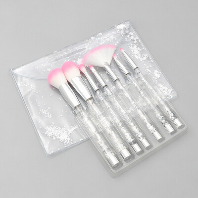 

7 Pcs Diamond Makeup Brushes Set Eyeshadow Lip Women Foundation Powder Blush Cosmetic Colorful for Make Up Tools