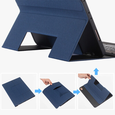 

Bluetooth Keyboard Case For i-PadPro 9710511 Ultra Slim Stand Leather Cover Tablet Keypad Klavye 11In