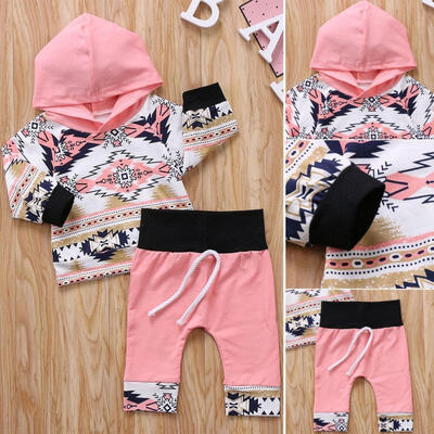 

Newborn Kids Toddler Baby Girl Boy Outfits Hoodie Tops T-shirtPants Clothes Set