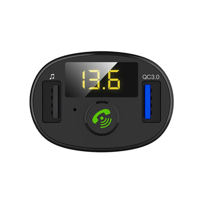

Swalle 34A Bluetooth FM Transmitter for Cars QC30 Fast Charger Wireless Bluetooth FM Radio Adapter Music Player