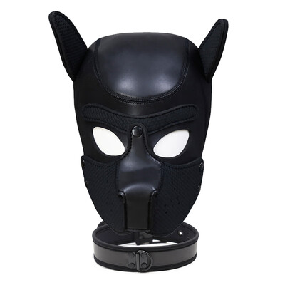 

New Fashion Dog HeadMask Christmas Role Play Puppy Cosplay Full Head with Ears Nightclub Performances Party 10 Color