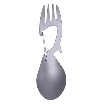 

Titanium Stainless Fork Spoon Tableware Ultralight Outdoor Camping Portable