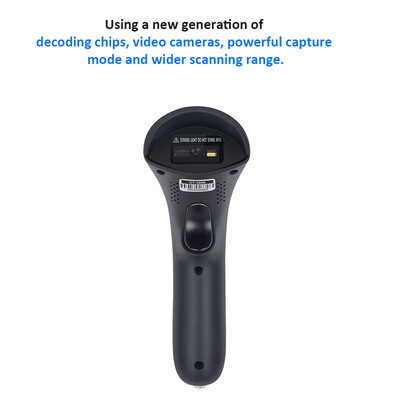 

RF1000G Wireless Barcode Scanner Handheld Wechat Scanner Reader for Mobile Payment Computer Screen Supermarket Retail Store Wareho
