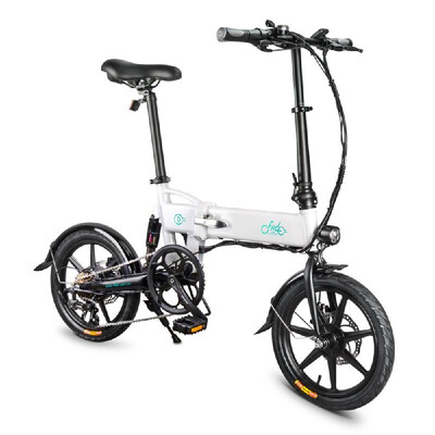 

16 Inch Variable Speed Folding Power Assist Eletric Bicycle Moped E-Bike 250W Brushless Motor 36V 78AH