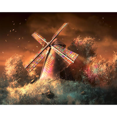 

5D DIY Full Drill Diamond Painting Fantasy Windmill Cross Stitch Embroidery