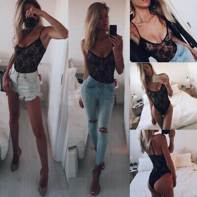 

Womens Lingerie Lace Sleepwear Bodysuit Playsuit Party Romper Jumpsuit