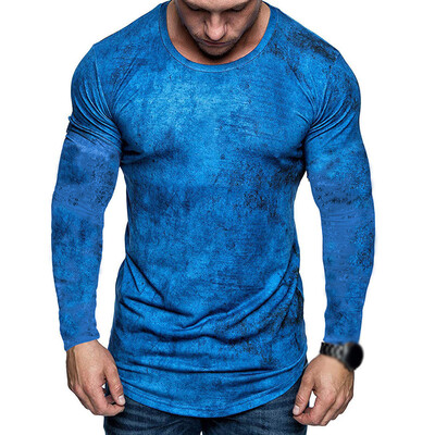

Men Pullover Tops Long Sleeve Autumn & Winter Loose Thermal Round Neck Shirts