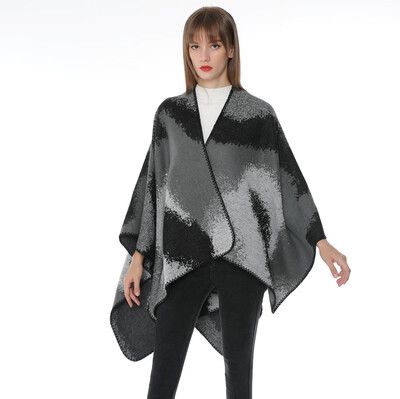 

European&American women splash ink gradient color point transition color seam shawl Amazon ebay platform cross-border sales