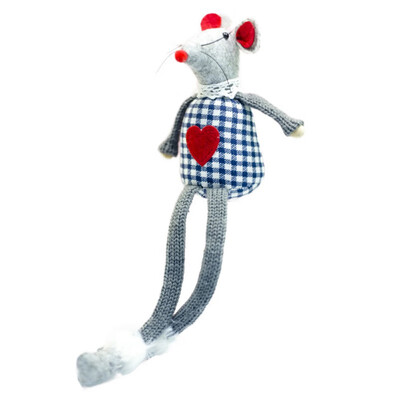 

Christmas Plush Long-legged Mouse Doll Doll Cute Christmas Decoration Cartoon Mouse Ornament Xmas Gift Christmas Party Decor