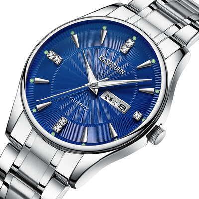 

Cashiton Genuine Watch Mens Commercial Quartz Watch Mens Watch Couples Fashion Womens Surface Waterproof Fine Steel Bar Mens W