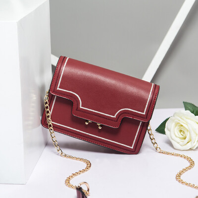 

Summer Fairy Baochao Korean version of Baitao one-shoulder slanting bag chain package concise