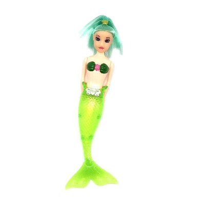 

Waterproof LED Light Flash Swimming Mermaid Princess Doll Bath Spa Pool Toy Gift Rewards for Girls Baby