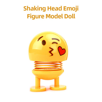 

Car Ornaments Creative Expression Dolls Shaking Head Emoji Figure Model Doll Decoration Gifts