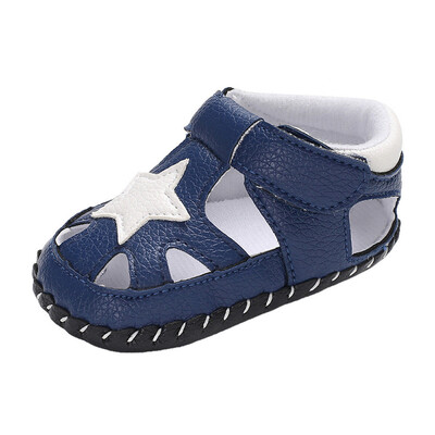 

Toddler Boy Star Crib Shoes Newborn Soft Sole Anti-slip Baby Sneakers