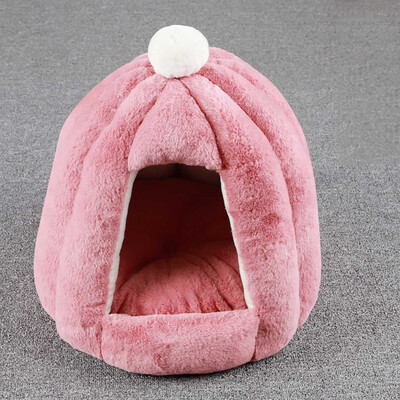 

Gobestart Soft Plush Winter Warm Pet Dog Bed Small Dog Cat Sleeping Bag Puppy Pumpkin Be