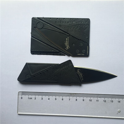 

2PCS New Credit Card Wallet Camping knfe Folding Safety Pocket Fruit Cutter Tools