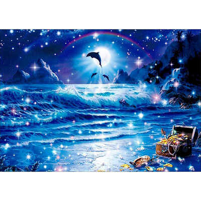 

Toponeto 5D Embroidery Paintings Rhinestone Pasted DIY Diamond Painting Cross Sti