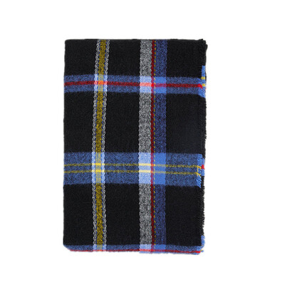 

New European&American models with blue&black plaid imitation cashmere shawl for men&women autumn&winter thick versatile warm scarf
