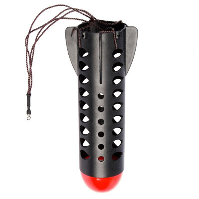 

Rocket Fishing Feeders Rocket Bait Feeders Black & Red Rocket Feeders Fishing Feeders Rocket