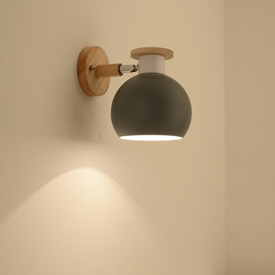 

〖Follure〗Creative Wall Lamp Swing Head Sconce light Bedroom Lighting Bedside Reading Lamp