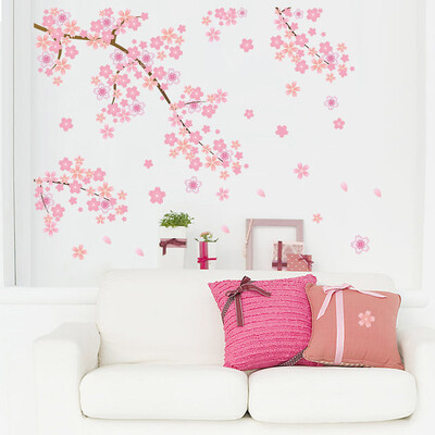 

〖Follure〗Plum Blossom Flower Tree Wall Sticker Art Mural PVC Decal Home Room Decor