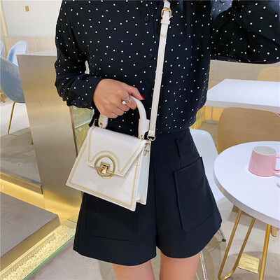 

Tailored Fashion Women Retro Geometric Leather Handle Bags Crossbody Bag Shoulder Bags