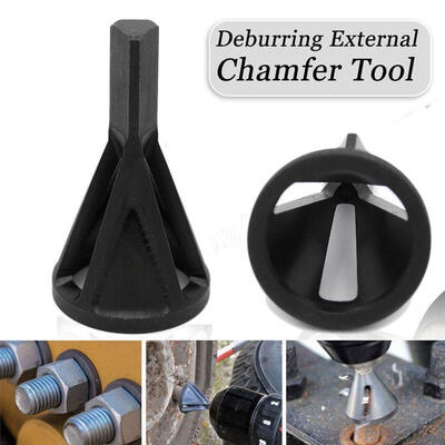 

Stainless Steel Black Deburring External Chamfer Tool Bit Remove Burr Repair NEW