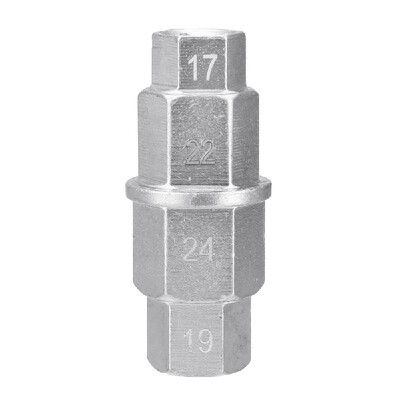 

38" Drive Motorcycle Hex Key Spindle Wrench Tool Hex Allen Front Wheel Hub Axle Spindle Socket Adapter