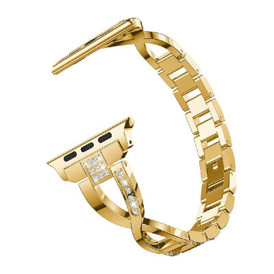 

For A-pple Watch 1 2 3 4 5 Universal Diamond Stainless Steel Strap 38 42 MM Watch Wrist Band Bracelet Smart Watch Accessory