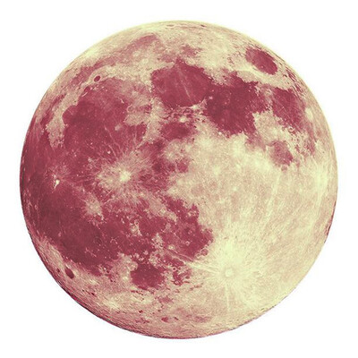 

〖Follure〗40cm 3D Large Moon Fluorescent Wall Sticker Removable Glow In The Dark Sticker