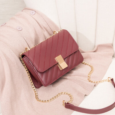 

Summer net red small bag recreational slant bag lady Baitao ins single shoulder small square bag chain bag