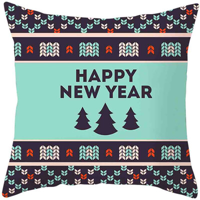 

Siaonvr 2020Merry Christmas Pillow Cases Cotton Linen Sofa Cushion Cover Home Decor