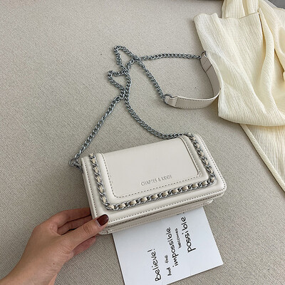 

Summer high-end French small small bag female bag 2019 small fresh texture fashion wild chain small square bag